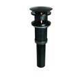 Keeney Mfg Push Button Bathroom Sink Drain with Overflow, Bronze K820-75BRZ